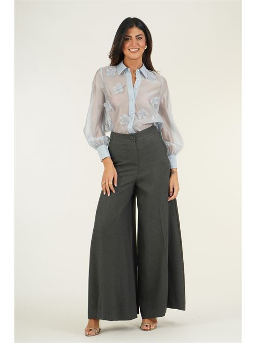 Camicia in organza Luckylu Milano | BL22FWPOWDER BLUE